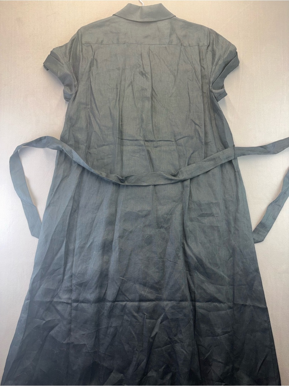 Paige Lexina Linen Short Sleeve Shirt Dress - Picture 4 of 16